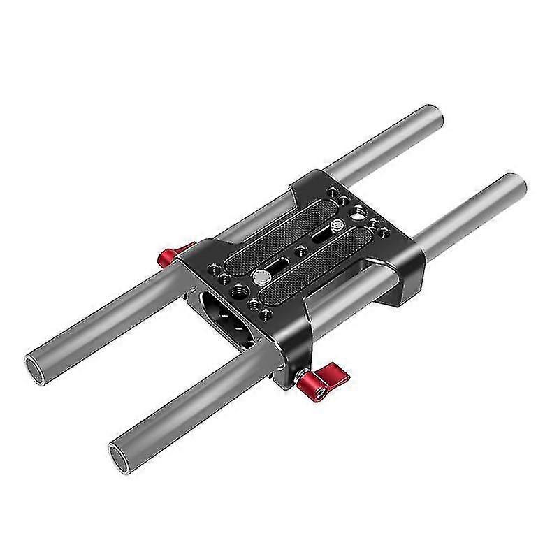 Funct Camera Base Plate With 15mm Rod Rail For Dslr Camera Shoulder Rig Acces