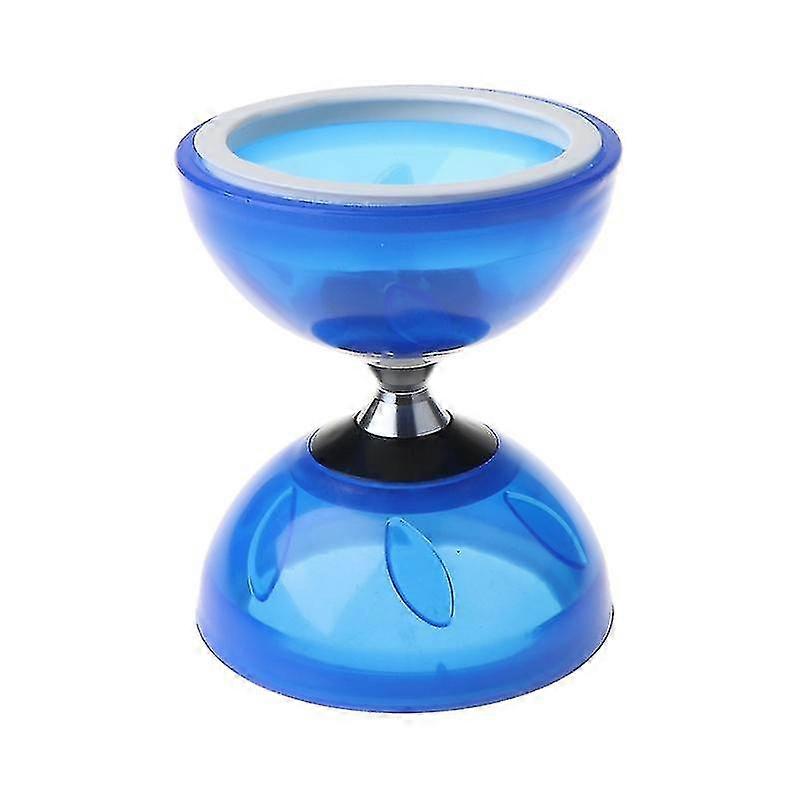 Diabolo Set (4kleuren2size)triple Ball Bearing Clutch Matching Gekleurde Fibre Handsticks, Diablo String &Bag Small Deep Blue