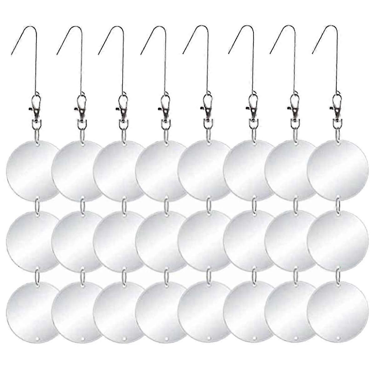 Upgraded Mirror Reflective Bird Repellent Upgraded Bird Scare Discs Set Highly Reflective Double-sided Bird Reflectors
