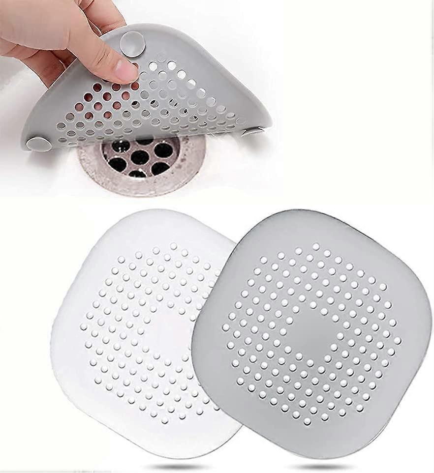 2 Pcs Silicone Drain Protector with Sucker,Sink Strainer