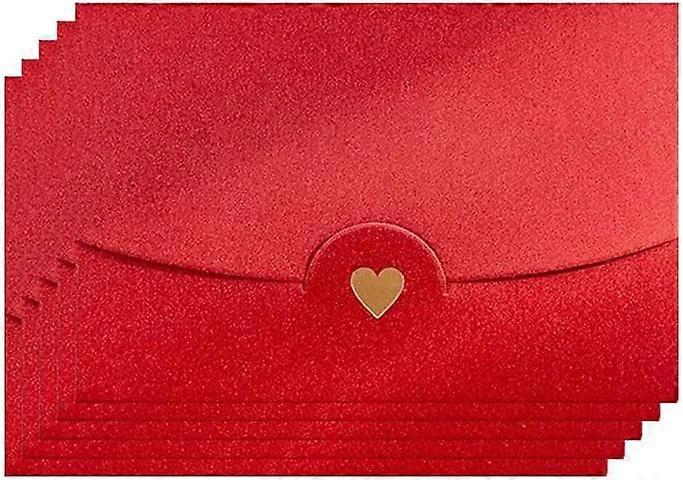 50 Pieces Mini Gift Card Envelopes, Red Mini Envelope