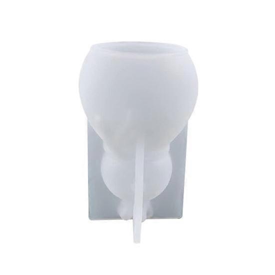 Kerst Hars Schimmel 3D Gezichtsloze Kabouter Sneeuwpop Easy Release DIY Craft Gips Epoxyhars Casting Geurkaars Ornament Silicium