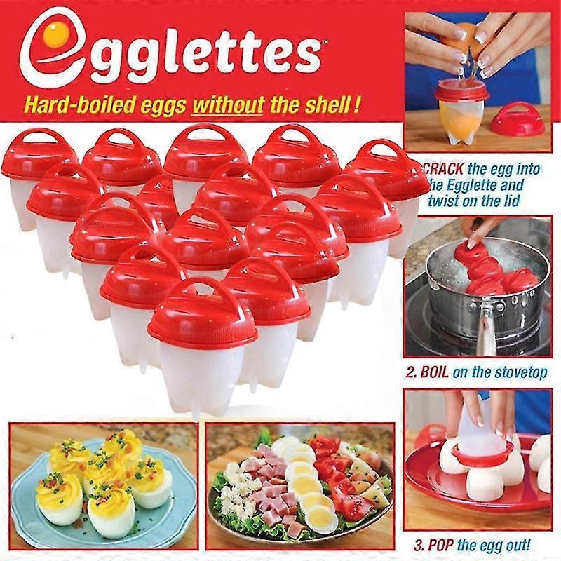 18Pack Hard Boiled Silicone Egg Cooker NonStick Without Shell 100%BPA FREE