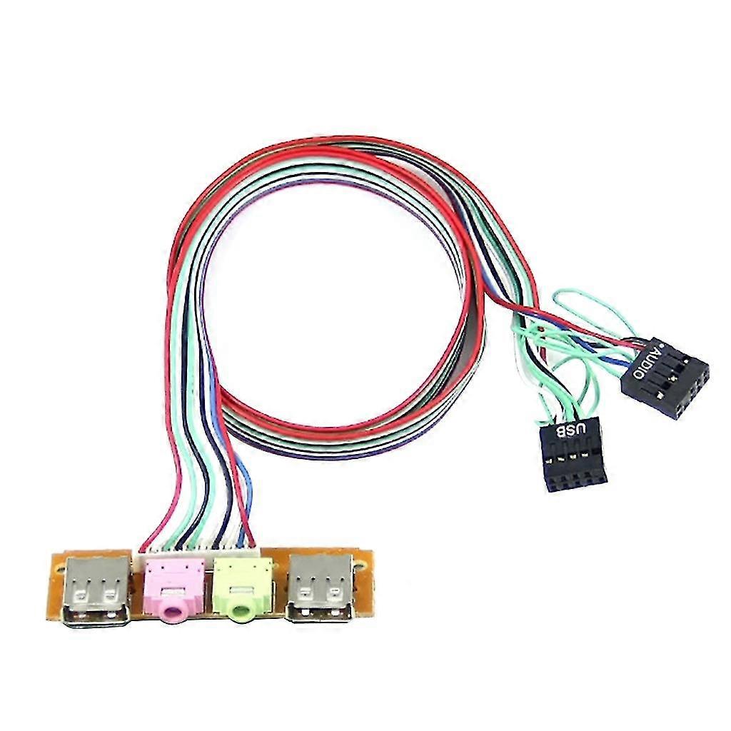 I/0 Audio Output Input Dualusb Front Panel Board Cable Usb Audio Panel Cable