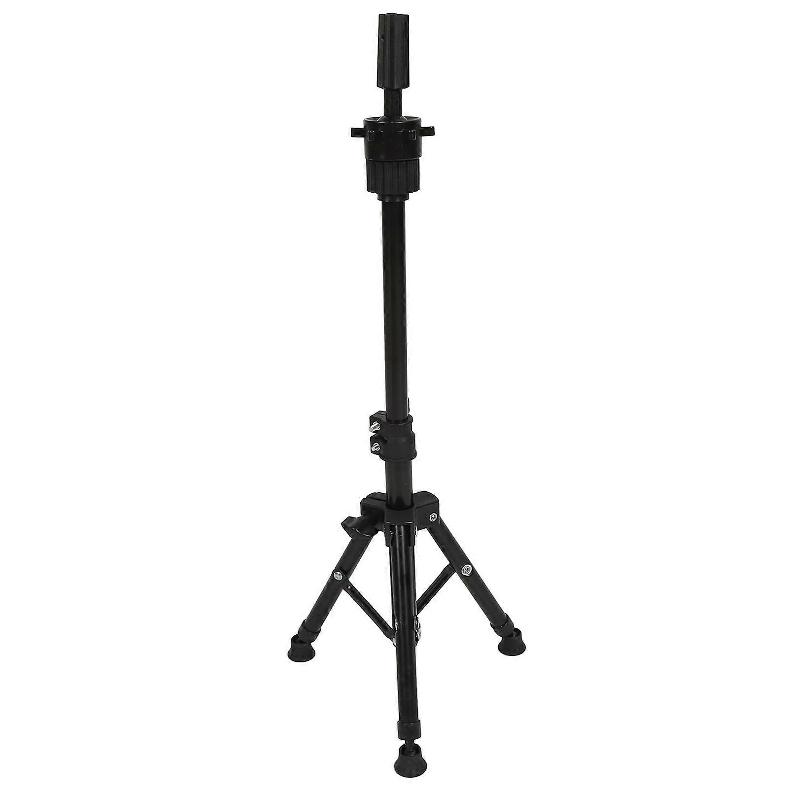 Mannequin Head Stand Aluminium Alloy Adjustable Strong Light Portable Wig Stand Tripod for Hairdressing Training