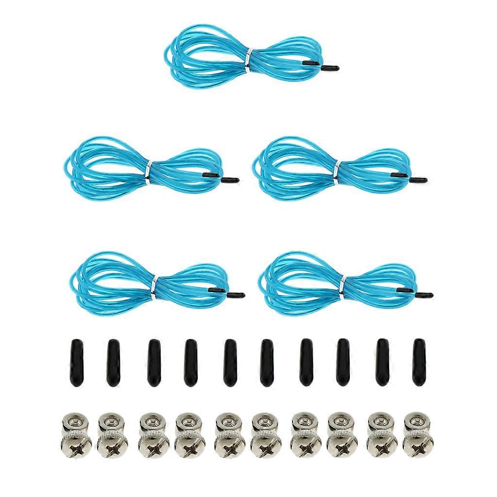 Replacement Jump Rope Cord Speed Rope Cable Adjustment Screws End Cap Blue