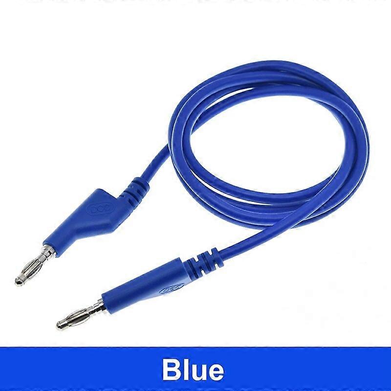 1M 4mm Banana to Banana Plug Test Cable Lead for Multimeter Red Yellow Black Blue Green 5 Colors