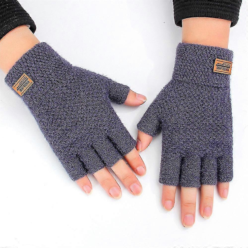 Gants d'hiver sans doigts en laine d'alpaga