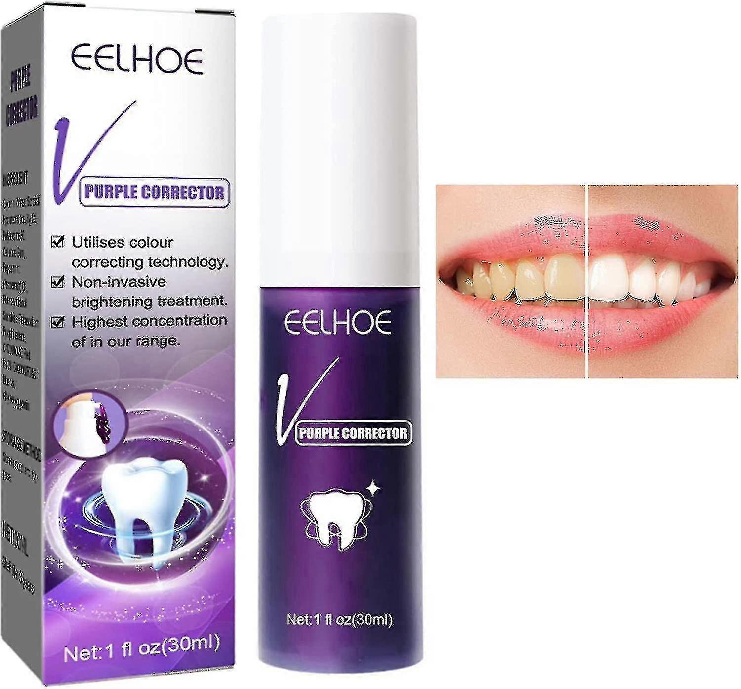 Teeth Whitening Toothpaste, Colour Corrector Toothpaste, Stain Remover Toothpaste Teeth Whitening