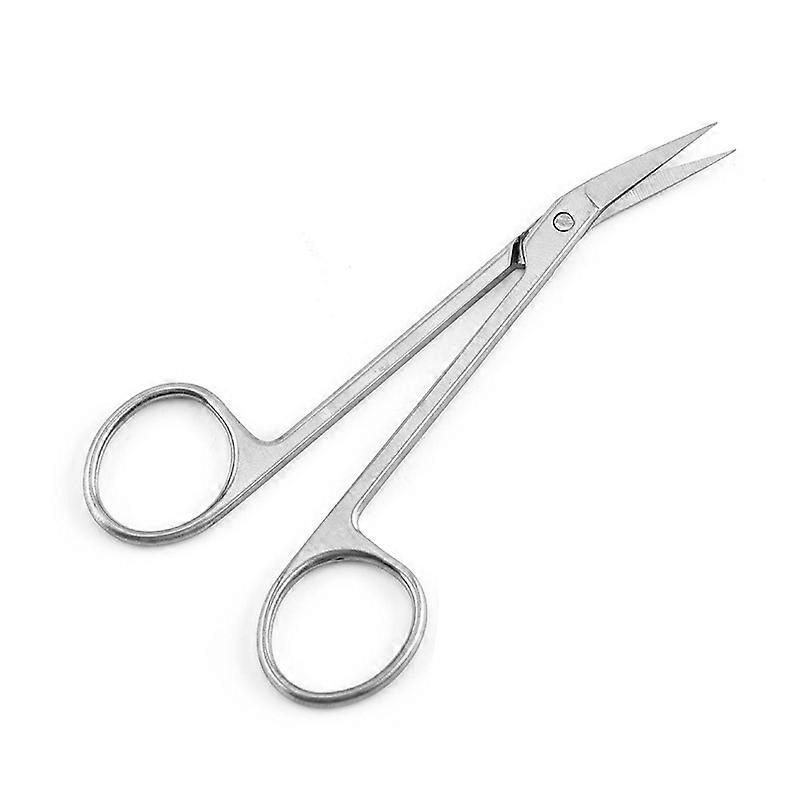 Long Handled Nail Scissors by (1pcs, silver)