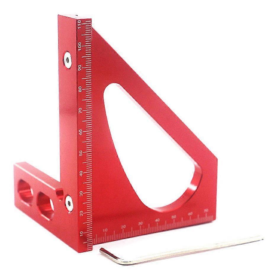 Right Angle Woodworking Marker Plotter,Woodworking Scribing Ruler Right Angle Ruler Angle Ruler Triangle Ruler Scribe Scribing Gauge Angle Ruler Alumi