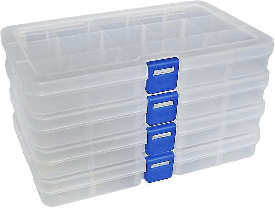 Plastic Storage Box Adjustable Compartments Assortment Box Jewelry Box Tool Container