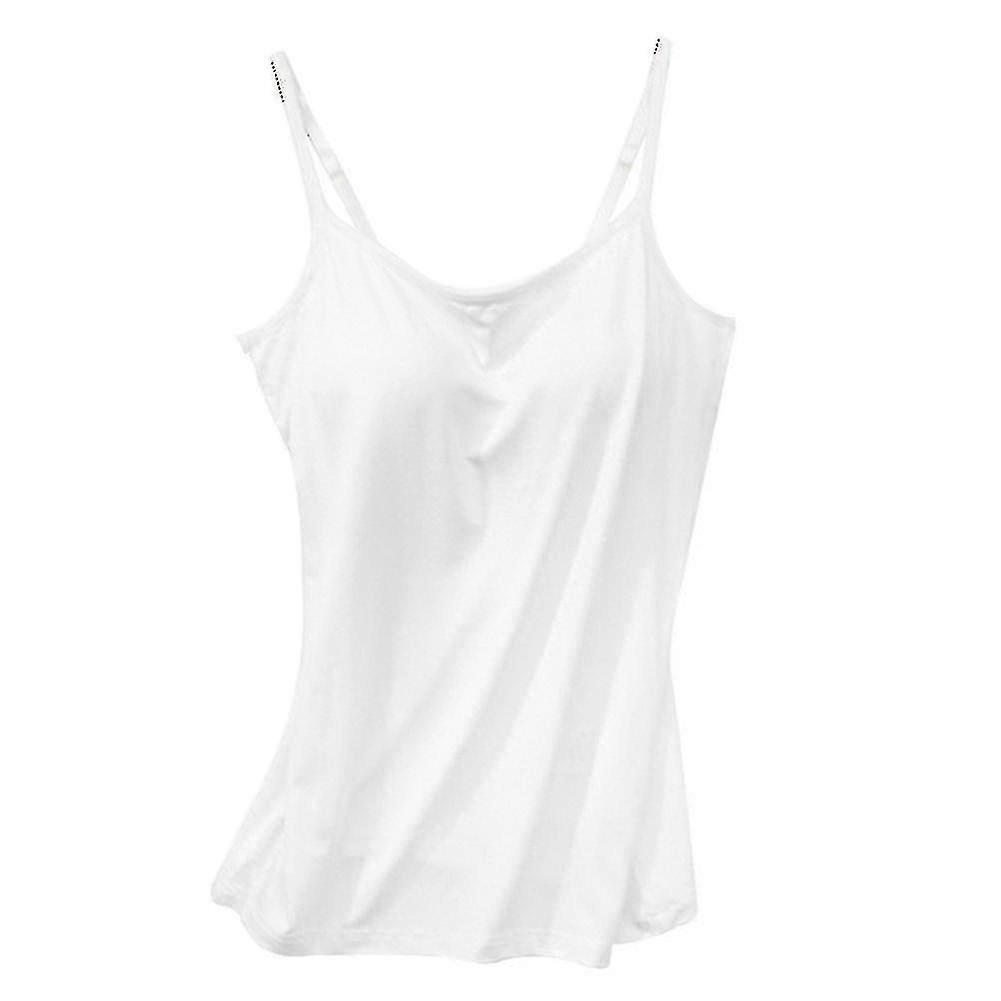 المرأة مبطن لينة عارضة حمالة الصدر دبابة أعلى النساء السباغيتي كامي أعلى سترة أنثى كاميسول مع المدمج في حمالة الصدر