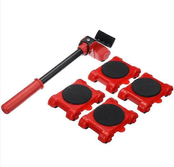 Kit of 5 furniture movement furniture lifters Max load: 350 kg with steel 4 swivel castors