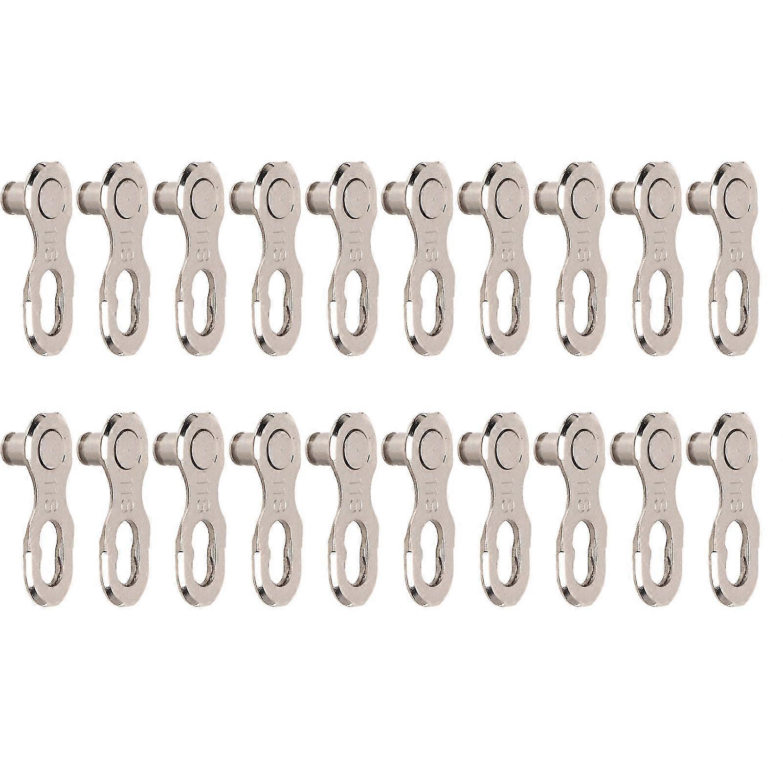 10 Pairs 11 Speed Quick Release Bike Chain Link Connector | Silver