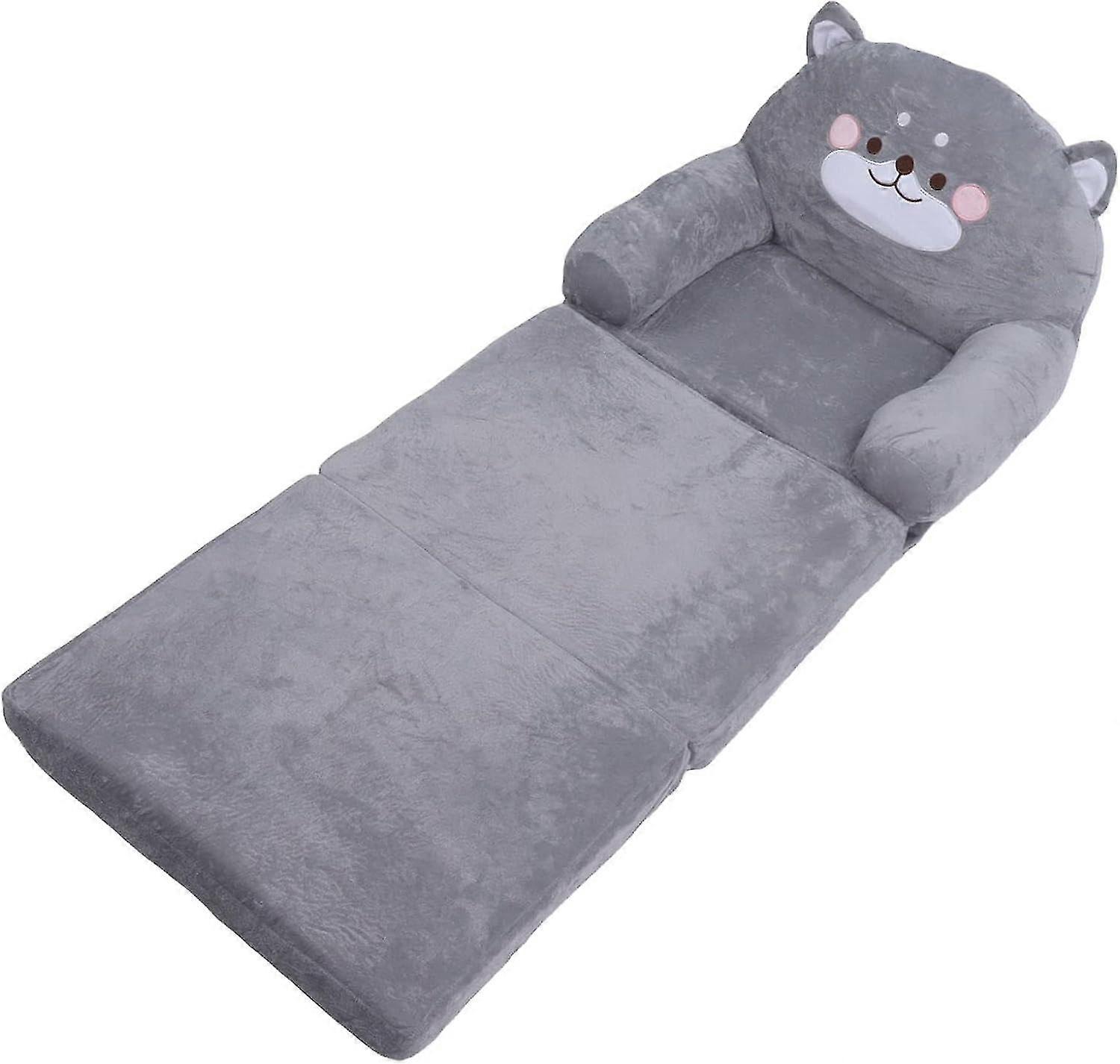 Foldable Gray Dog Design Sofa Chair  Cute EasytoClean  3 Layers