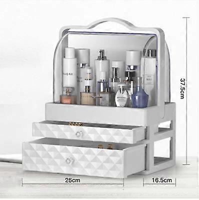 化粧ケースジュエリー化粧品収納引き出しスペースを節約大型デスクトップ美容メイクアップオーガナイザースキンケア収納引き出し