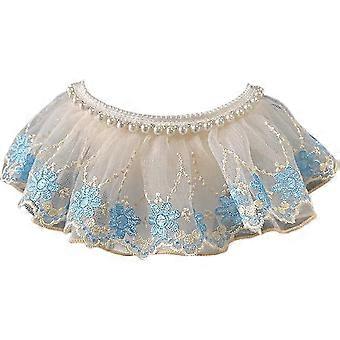 Pet Collar Cosplay Comfortable And Durable Fine Workmanship Multilayer Lace Puppy Kitten Collar (l)