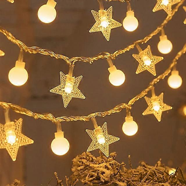 Brad de Crăciun Lumini LED String Decoratiuni de Craciun fericit pentru casa 2023 Cadouri de Craciun Ornament de Craciun Navidad Anul Nou 2024