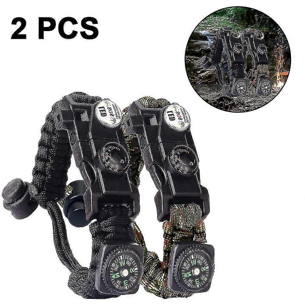 Emergency Paracord Bracelets Set Of 2| The Ultimate Tactical Survival