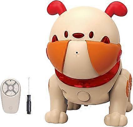 Intelligent robot dog with audio tape, music and light, multifunctional pet robot early education interactive toy