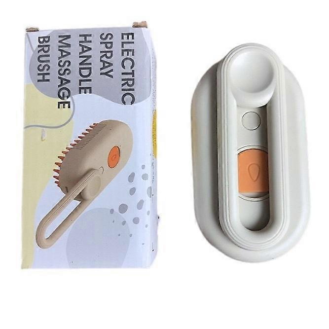 Rotating Pet Spray Brush Dual-Action Grooming and De-shedding Tool for Dogs and Cats