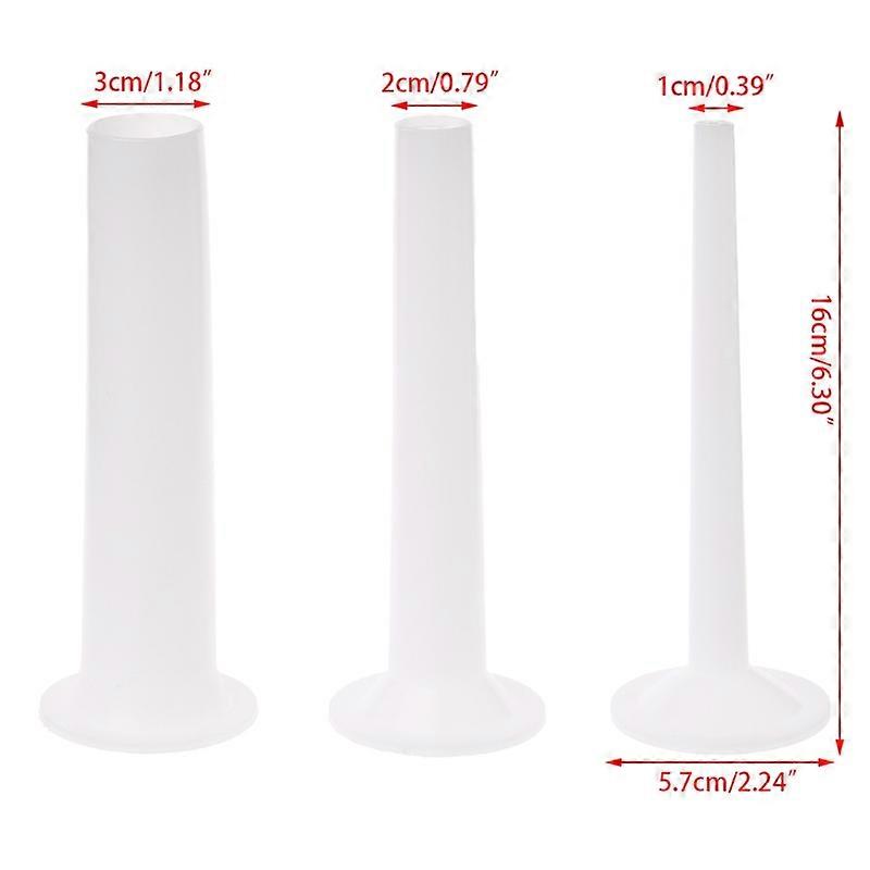 3Pcs Plastic Sausage Filling Stuffing Tube For Handmade Meat Grinder Stuffer 5#
