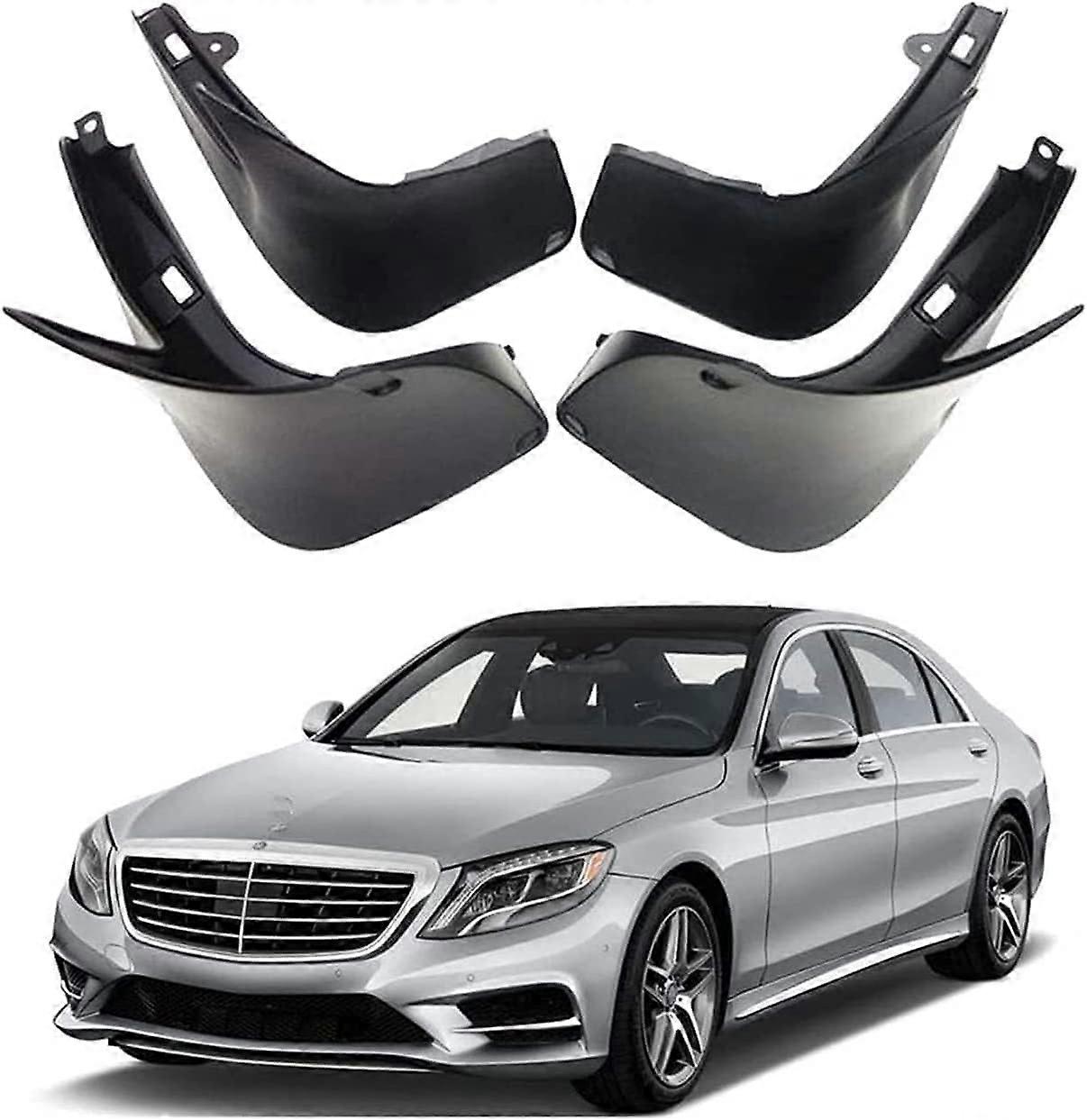4Pcs Rubber Car Mud Flaps Mudflaps for Mercedes Benz S Class W222 2014-2019,Custom Tyre Mudflaps Protector,Front Rear Splash Guards Car Fender Styling