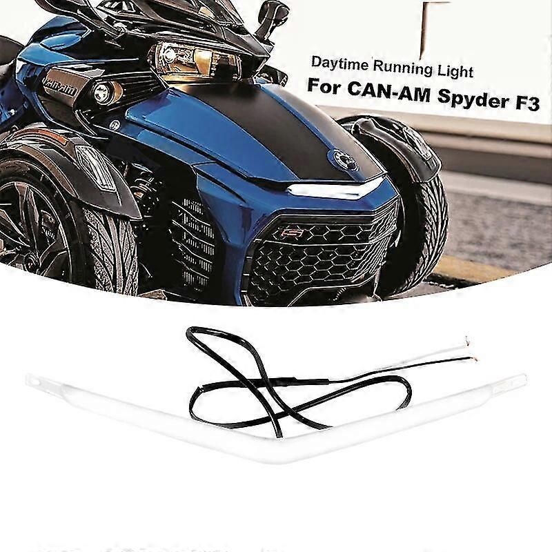 Per Tutti Can-am Spyder F3 Modesled Light Front Day Time Running Drl Signature White Light