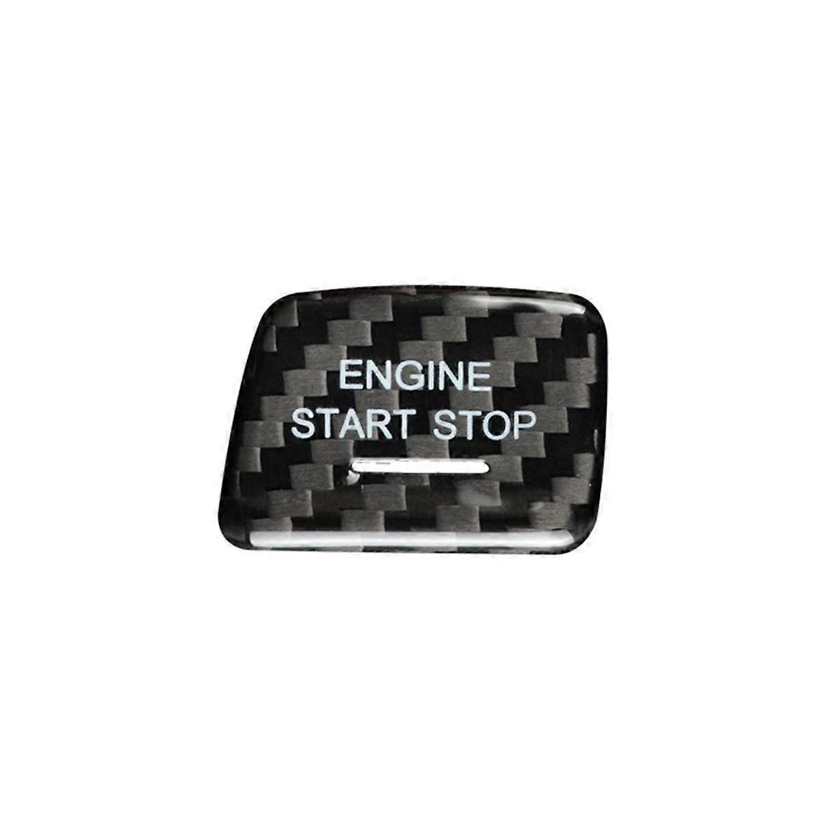 Start Stop Push Button for C7 Car Engine Ignition Switch Button Cover Decoration Trim(A)