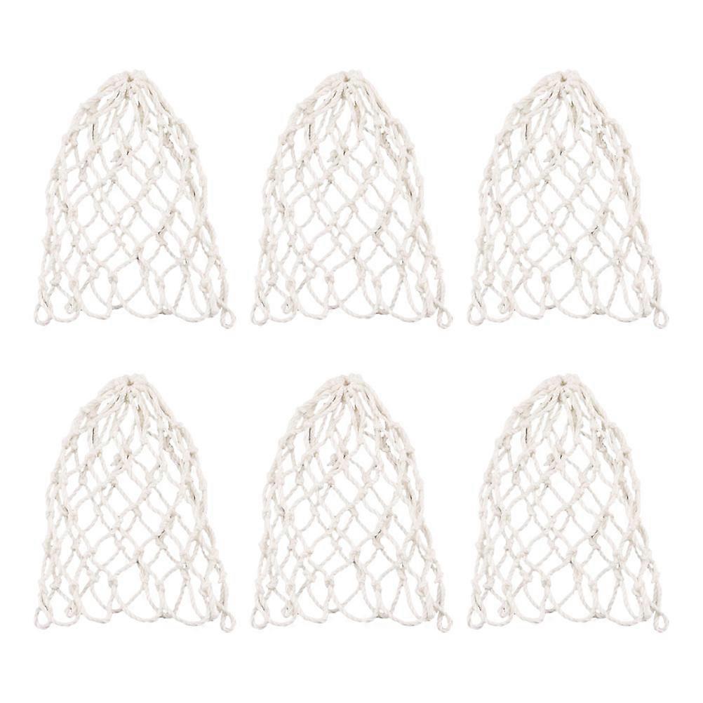 6pcs Professional Billiard Drop Ball Pockets Coton Billiard Net Sacs Billiard Rangement Supports