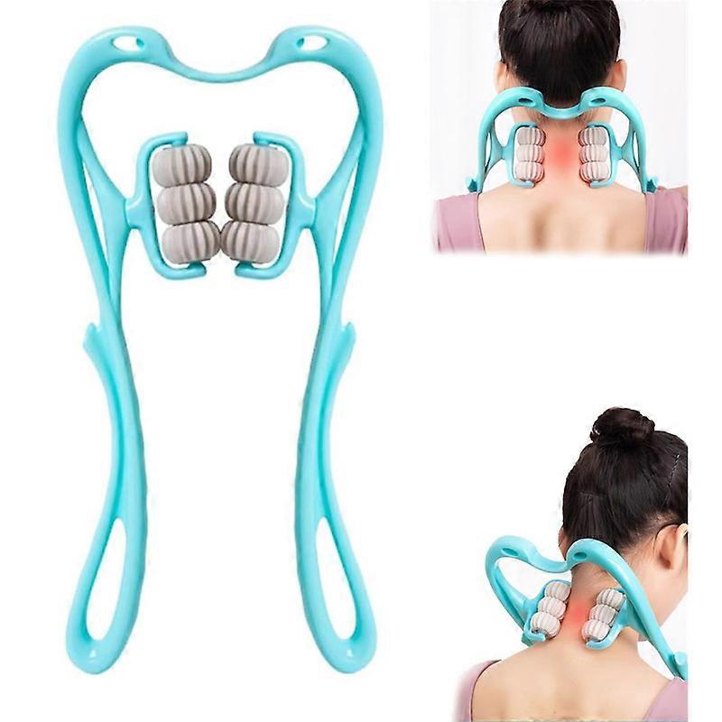 Neck Massager, Neck and Shoulder Handheld Massager with 6 Balls Massage Point