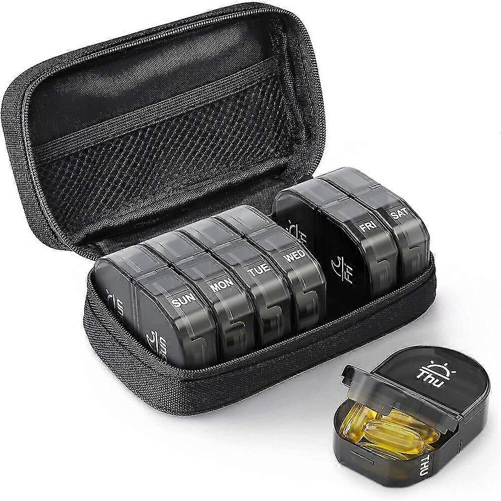 Wekelijkse Pil Organizer Case 2 keer per dag Draagbare Reispil Box