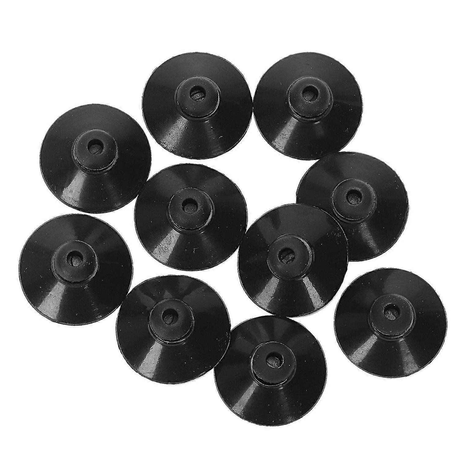 10 X Black Rubber 27mm Suction Cup Clip Sucker For Aquarium Fish Tank Pump