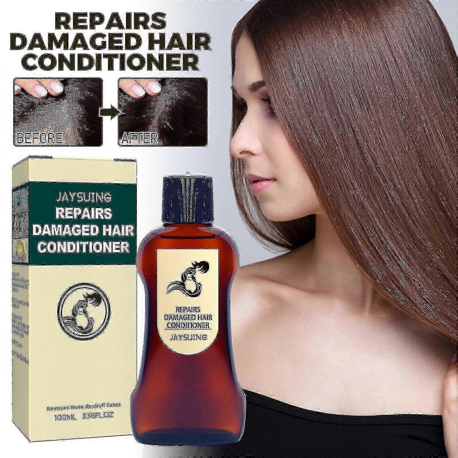 Après-shampooing anti-chute Jaysuing, soin raffermissant des cheveux, lisse et répare les frisottis, lisse, hydrate et nourrit les racines des cheveux