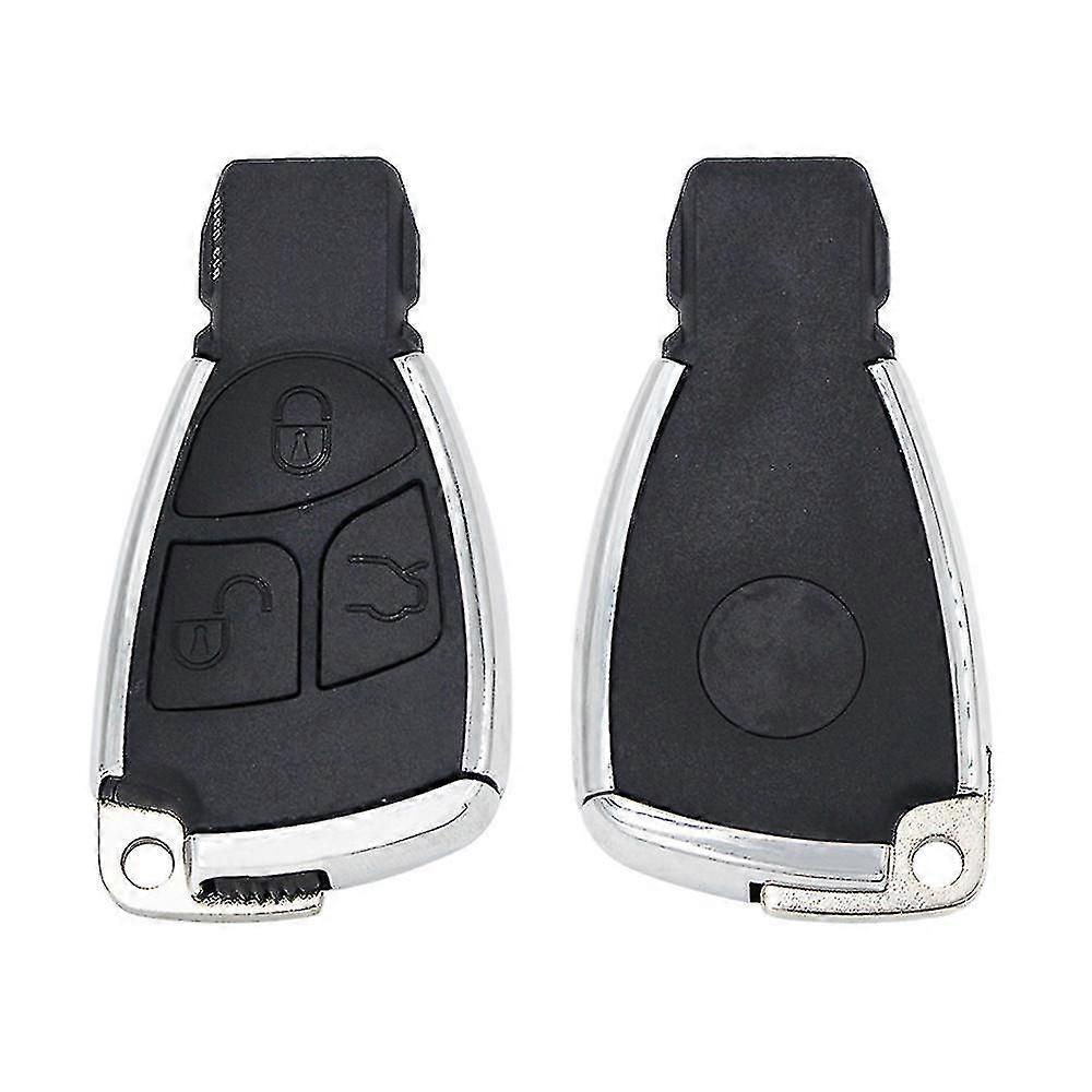 Key Of Key Remote Modified Silver, 3/4 Buttons, Fob Shell For Mercedes Benz C230 Cl500 E320 Sturquoise S500 Cls C E S Ml Clk