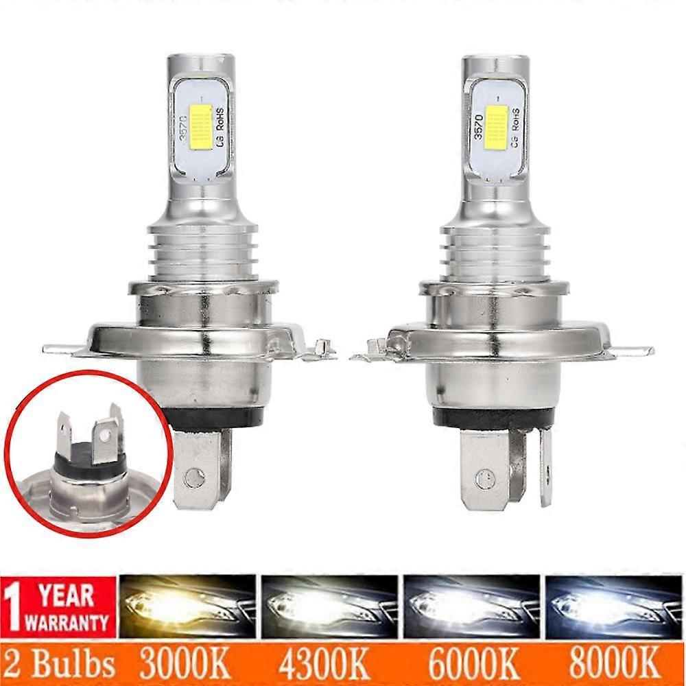 2Pcs H4 H7 car light 20000Lms LED  Fog  Head Bulbs H11 H8 H9 H10 H1 H3 9005 9006 Auto Driving Running Lamps 80W 12V 24V