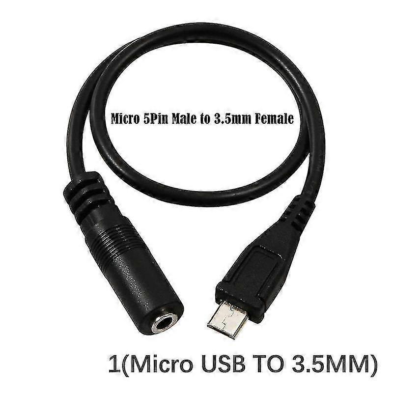 Micro Usb To 3.5mm Jack Headphone Earphone Cable Adapter Socket Audio Cable