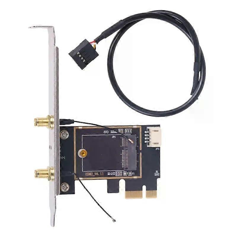F3MA Metal M2 to PCIe Card for Wireless Expansion PCIE WiFi Card Adapters Part