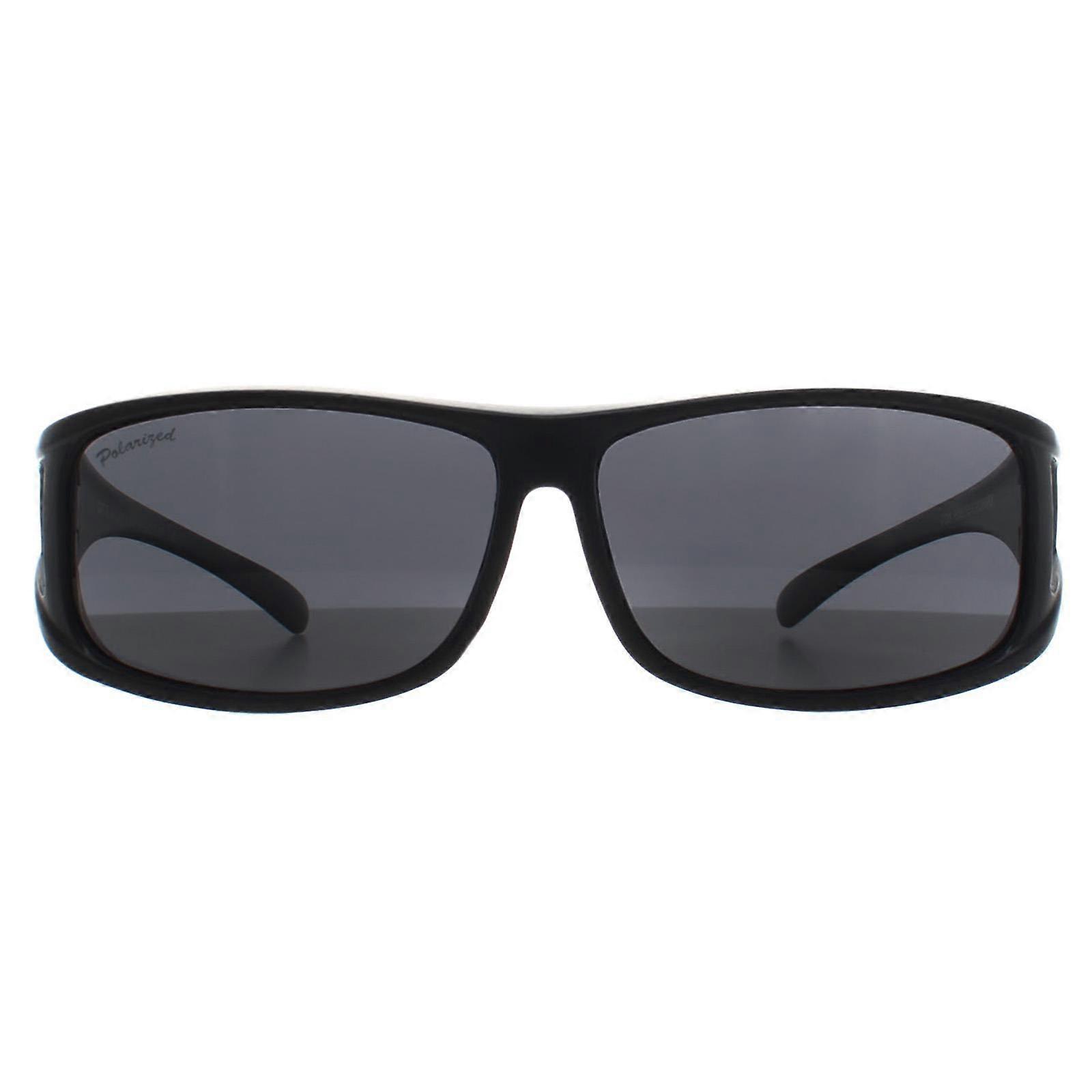 Montana Sunglasses FO5 Fitover Matte Black Smoke Polarized