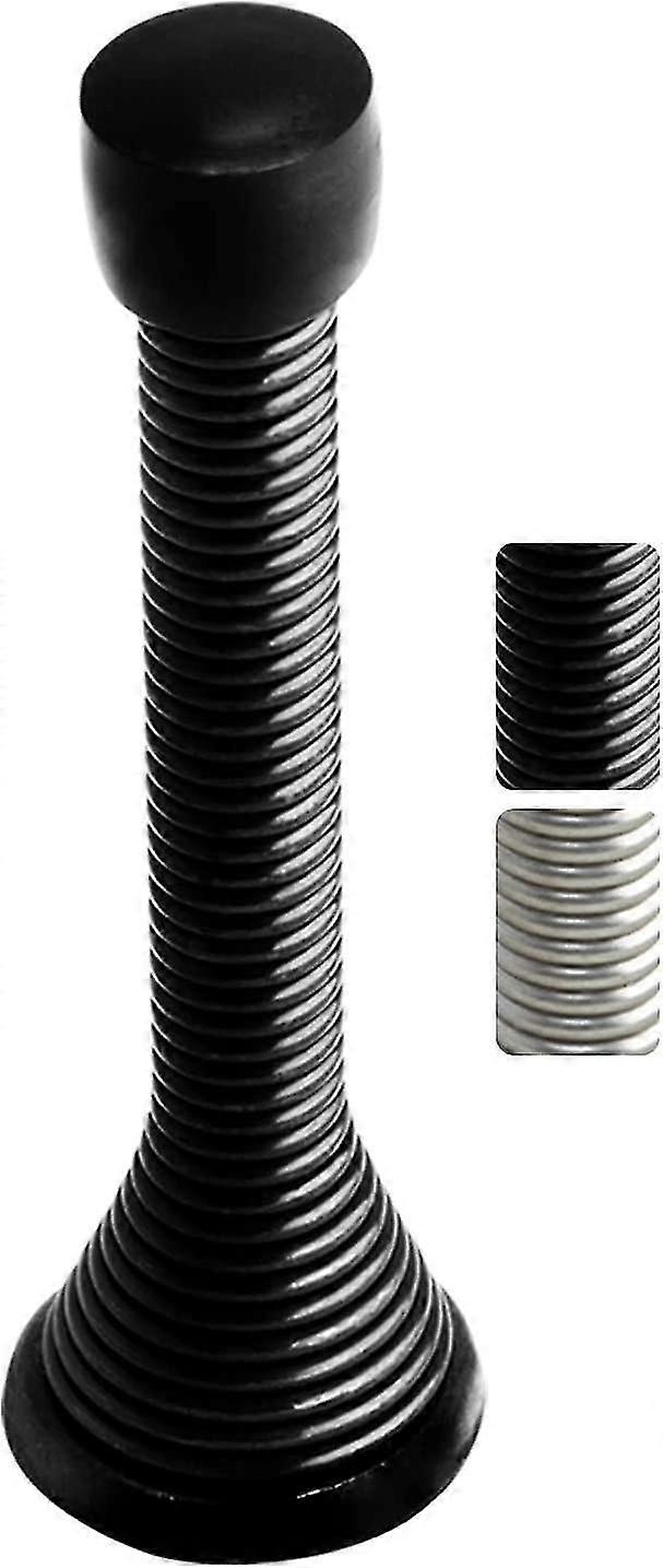 3.1-inch Spring Door Stopper 3-pa Flexible Spring Design, Durable And Easy To Install Door Stop In Modern Oil-rubbed Bronze Finish Prevents Damage F,3