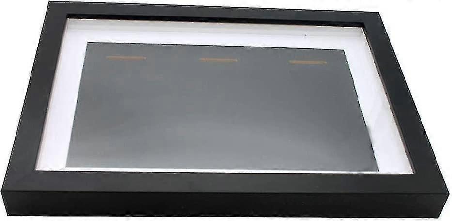 Medal Display Case for Marathon Achievements, Wall Mountable A4 Size Shadow Box with Soft Padding