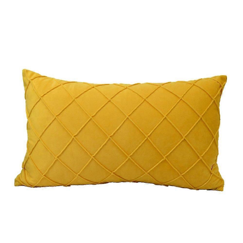 Rectangular Pillowcase With Striped Pattern Simple Solid Color