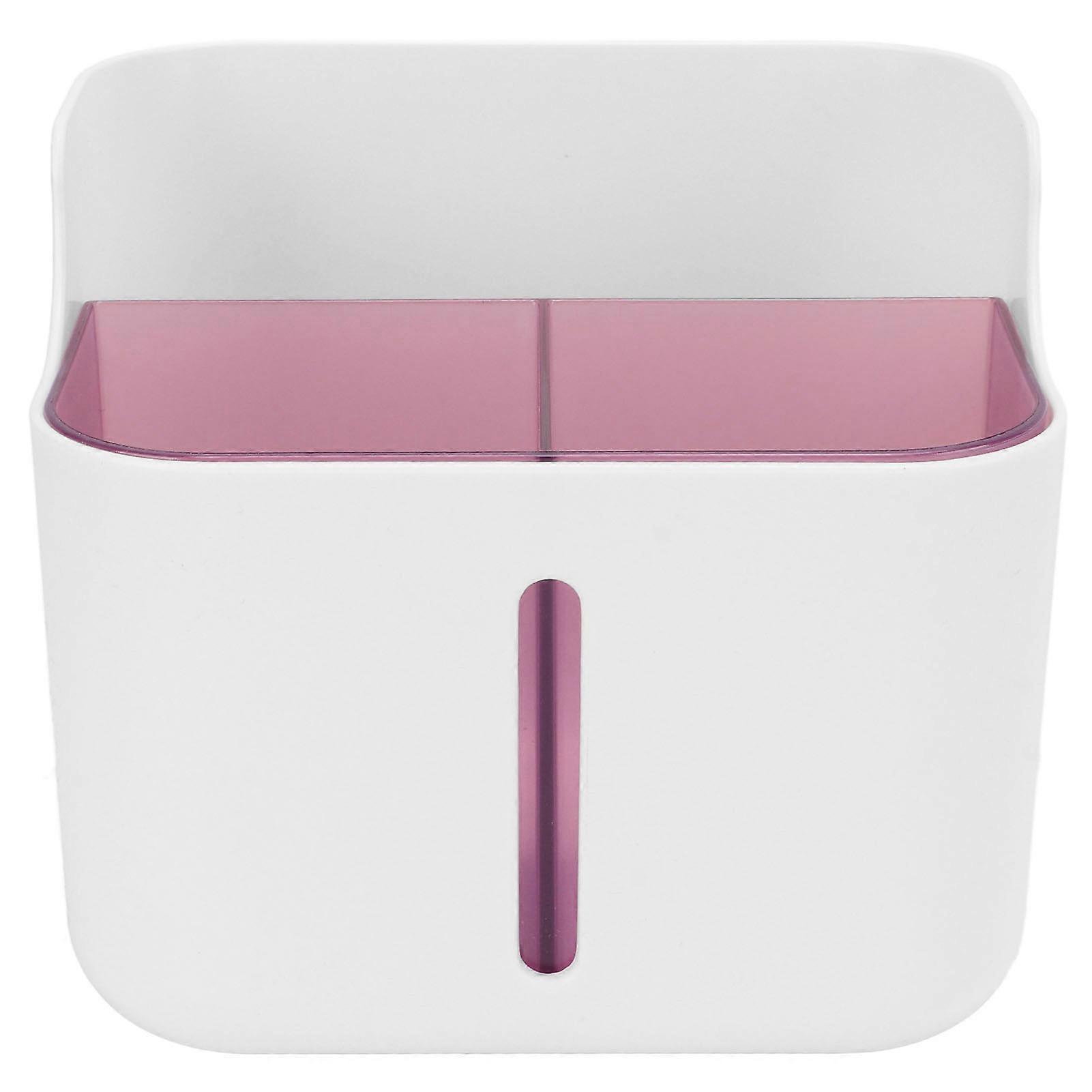 Desktop Storage Box Double Layer Large Capacity Design Easy Cleaning Multifunctional Cosmetics Clutter Rack