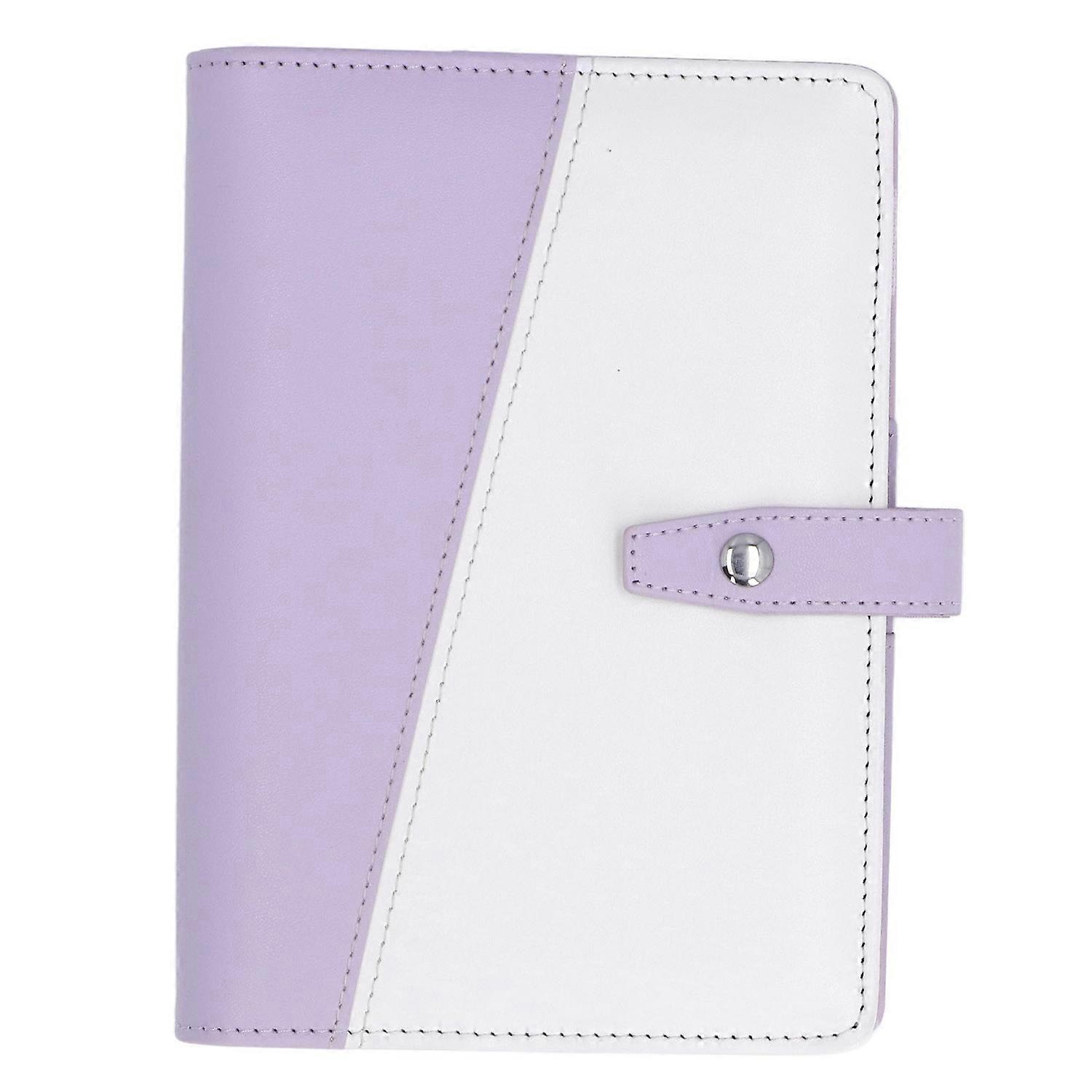 A6 Budget Binder Multifunctional Compartment Design Portable PU Leather Notebook Binder for Office S
