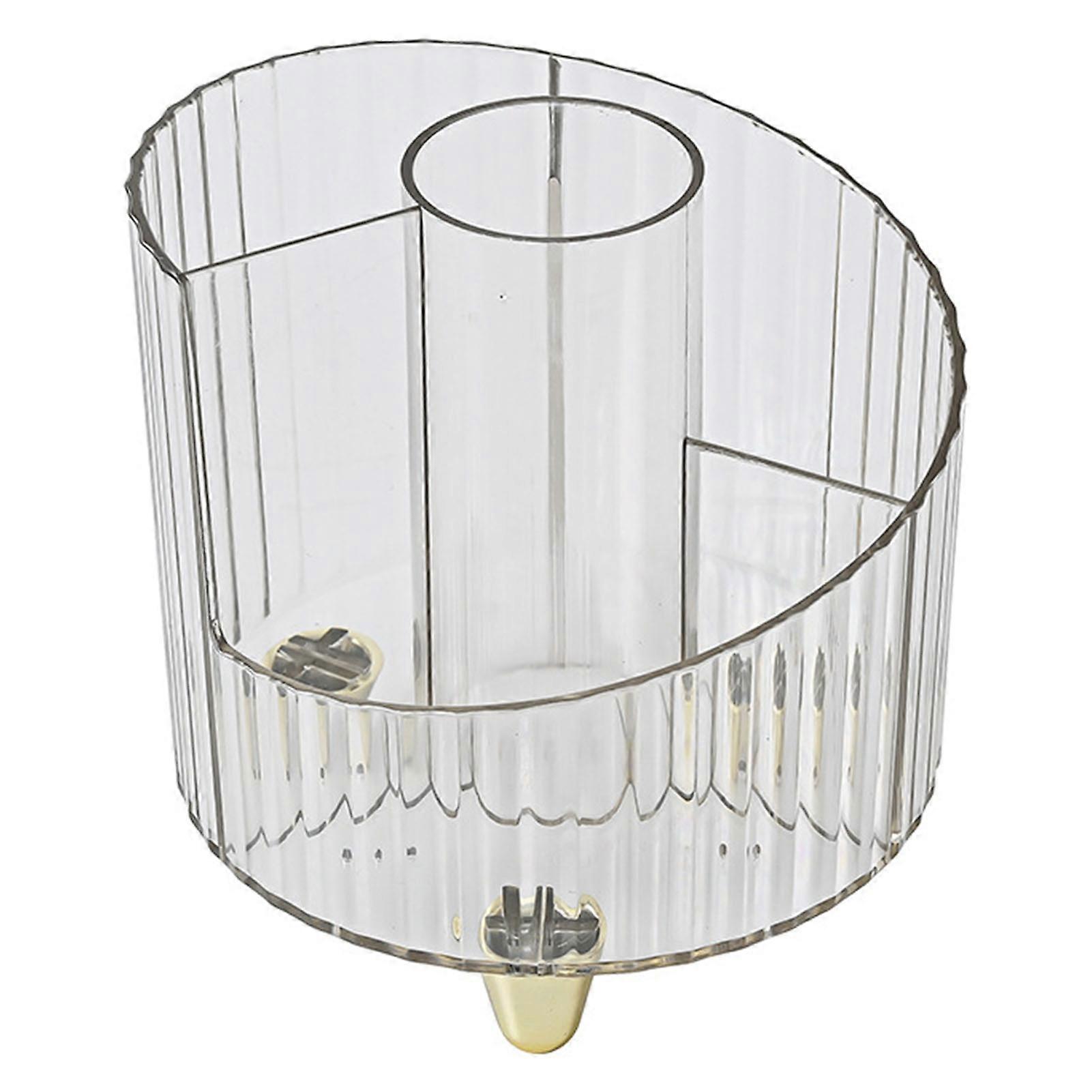 Makeup Brush Holder Clear Cosmetic Storage Box Transparent