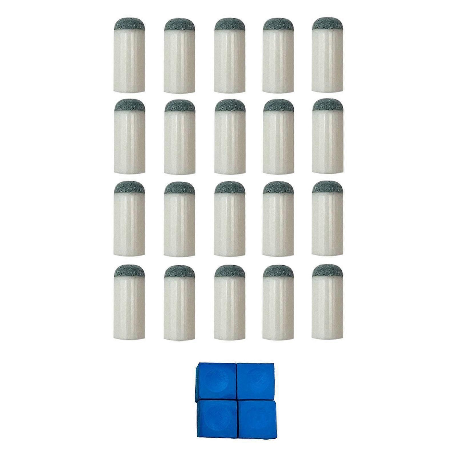 20 Pieces Slip on Pool Cue Tips Practical Parts Adults Billiard Pool Cue Tips 10 mm