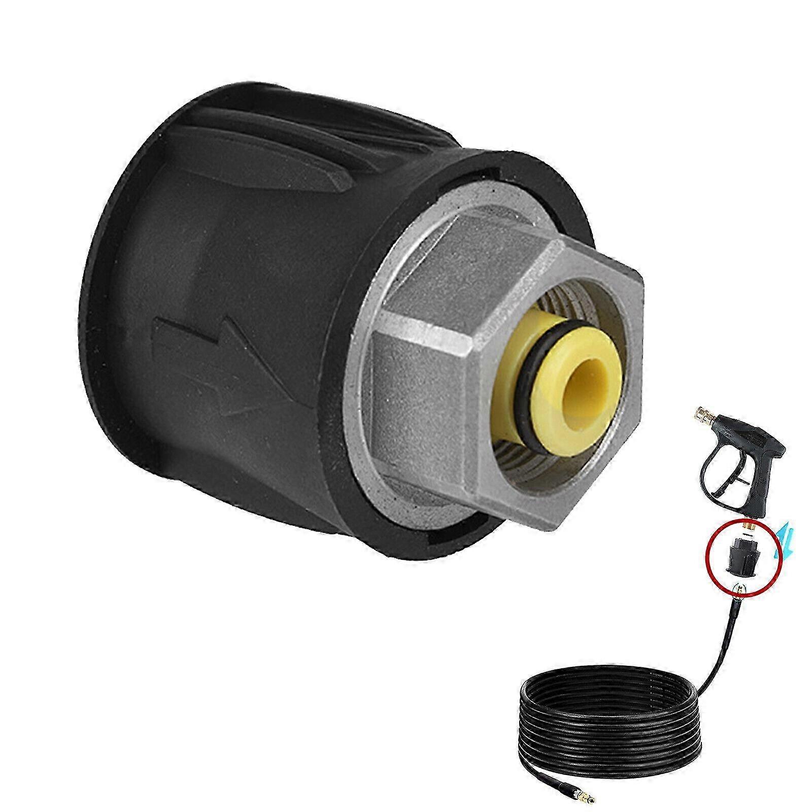 ケルヒャー K2-K7 ステンレススチールワンド用交換用ホースアダプター、高圧洗浄機アクセサリ用クイックコネクト付き