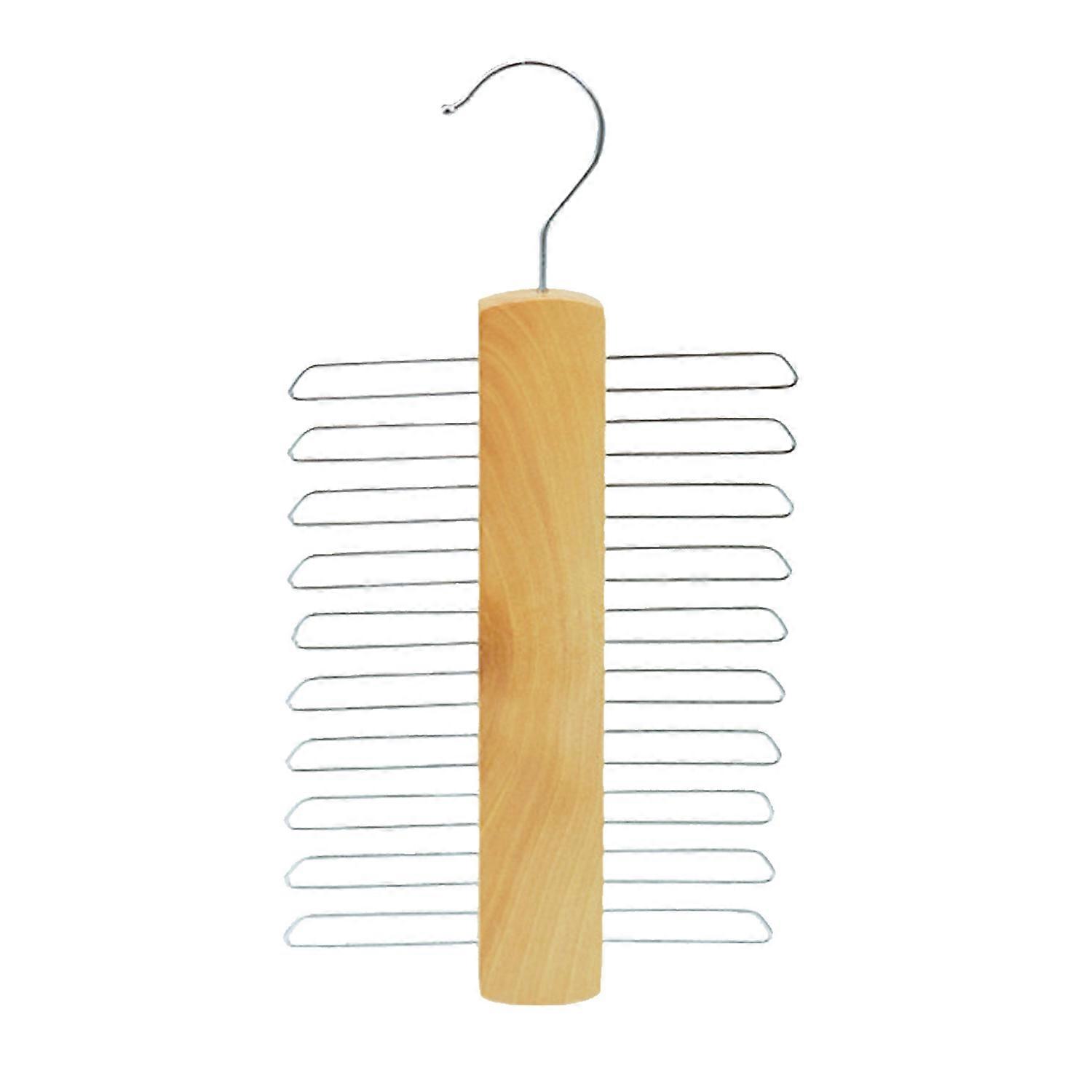 Scarf Hanging Display Stand Wooden Multi Tiers Stable Great Load Bearing Smooth Closet Necktie