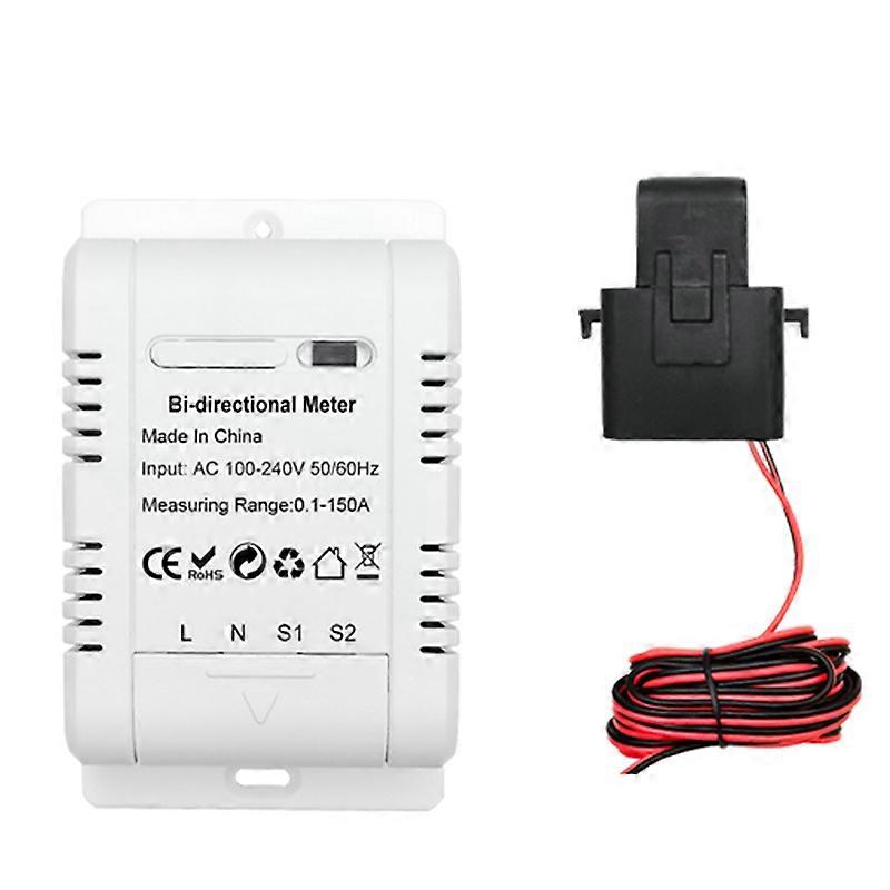 Tuya WiFi Intelligent Bidirectional Single-Phase Energy Meter Solar System Power Production Consump